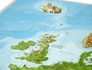 Wandkaart - Reliëfkaart Europa met voelbaar 3D reliëf, 77 x 55 x 2 cm | GeoRelief