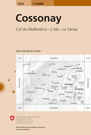 Wandelkaart - Topografische kaart 1222 Cossonay | Swisstopo