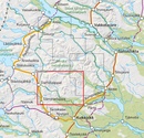 Wandelkaart Hoyfjellskart SE Pårte & Njoatsosvágge | Zweden | Calazo