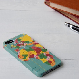 Kadotip Telefoonhoesje iPhone 5/5s met vintage wereldkaart  | Rex London
