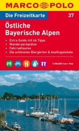 Wegenkaart - landkaart 37 Marco Polo Freizeitkarte Bayerische Alpen- Östlich, duitse Alpen | Marco Polo