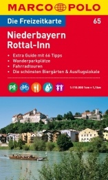 Wegenkaart - landkaart 65 Marco Polo Freizeitkarte Niederbayern- Rottal-Inn | Marco Polo