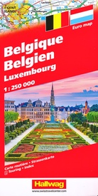 Wegenkaart - landkaart België, Luxemburg | Hallwag