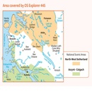 Wandelkaart - Topografische kaart 445 OS Explorer Map Foinaven, Arkle, Kylesku, Scourie | Ordnance Survey