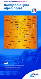 Wegenkaart - landkaart Frankrijk 9 Bourgondië,Jura,Alpen noord | ANWB Media