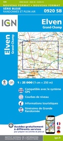 Wandelkaart - Topografische kaart 0920SB Elven - Grand-Champ | IGN - Institut Géographique National