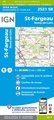 Wandelkaart - Topografische kaart 2521SB St-Fargeau, Neuvy-sur-Loire | IGN - Institut Géographique National