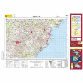 Topografische kaart 700 MT50 Manacor (Mallorca) | CNIG - Instituto Geográfico Nacional1