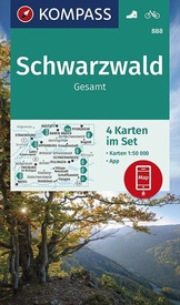 Wandelkaart 888 Schwarzwald - Zwarte Woud | Kompass