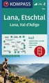 Wandelkaart 054 Lana - Etschtal - Val d'Adige | Kompass