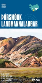 Wandelkaart 7 Porsmörk - Landmannalaugar IJsland | Ferdakort
