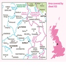 Wandelkaart - Topografische kaart 103 Landranger Blackburn & Burnley, Clitheroe & Skipton | Ordnance Survey