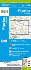 Wandelkaart - Topografische kaart 1120SB Pipriac – La Gacilly | IGN - Institut Géographique National