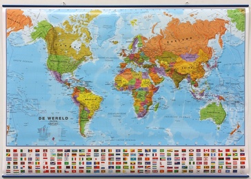 Wereldkaart 64ML-mvl Politiek, 101 x 72 cm | Maps International