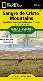 Wandelkaart 138 Trails Illustrated Great Sand Dunes National Park: | National Geographic