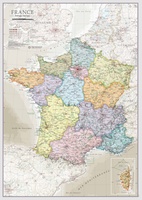 France Political Map | 118 x 84 cm