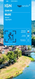 Wandelkaart 2240 SB - Serie Bleue Najac / Varen / Laguépie | IGN - Institut Géographique National