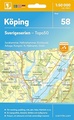 Wandelkaart - Topografische kaart 58 Sverigeserien Köping | Norstedts