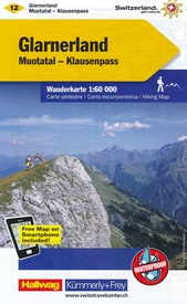 Wandelkaart 12 Glarnerland - Muotatal - Klausenpass | Kümmerly & Frey