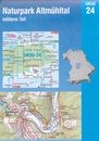 Wandelkaart - Topografische kaart 24 UK50 Naturpark Altmühltal -  Mittlerer Teil | LVA Bayern