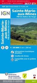Wandelkaart - Topografische kaart 3617ETR Sainte-Marie-Aux-Mines | IGN - Institut Géographique National