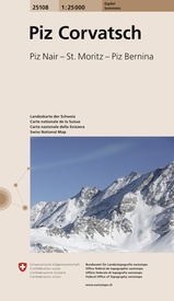 Wandelkaart 25108 Piz Corvatsch | Swisstopo