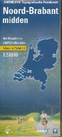 Fietskaart - Wandelkaart 22 Noord Brabant midden (Topografisch) | ANWB