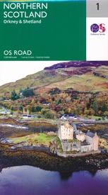 Wegenkaart - landkaart 1 OS Road Map Northern Scotland, Orkney & Shetland | Ordnance Survey