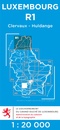 Wandelkaart - Topografische kaart R1 Luxemburg Clervaux - Huldange - Weiswampach | Topografische dienst Luxemburg
