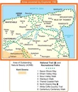 Wandelkaart - Topografische kaart 150 Explorer  Canterbury, Isle of Thanet  | Ordnance Survey