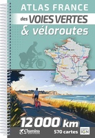 France atlas voies vertes & véloroutes - 12000km/570cartes