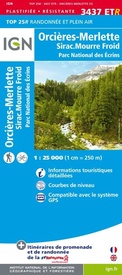 Wandelkaart - Topografische kaart 3437ETR Orcières-Merlette | IGN - Institut Géographique National