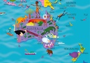 Kinderwereldkaart Children's World Map, 92 x 61 cm | HarperCollins