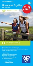 Wandelkaart 09 Noordoost Friesland Fryslan | Falk