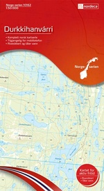 Wandelkaart - Topografische kaart 10162 Norge Serien Durkkihanvarri | Nordeca