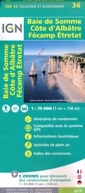 Fietskaart - Wandelkaart 36 Baie De Somme - Cote d'Albatre - Fecamp - Etretat - Normandië | IGN - Institut Géographique National