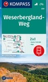Wandelkaart 819 Weserbergland-weg | Kompass