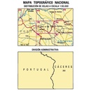 Topografische kaart 701 MT50 Valencia de Alcántara | CNIG - Instituto Geográfico Nacional1