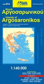 Wegenkaart - landkaart 074  Islands of Argosaronikos - Argo-Saronische Eilanden | Orama