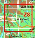 Wandelkaart Z8 Fjällkartan Helags - Funäsdalen - Rogen | Lantmäteriet