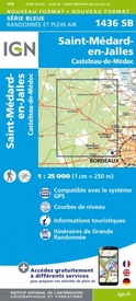 Wandelkaart - Topografische kaart 1436SB St-Médard-en-Jalles | IGN - Institut Géographique National