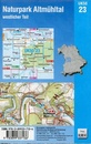 Wandelkaart 23 UK50 Naturpark Altmühltal westlicher Teil | LVA Bayern