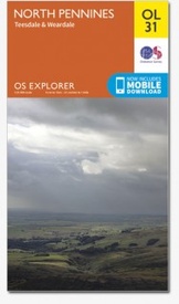 Wandelkaart - Topografische kaart OL31 Explorer North Pennines - Teesdale - Weardale | Ordnance Survey