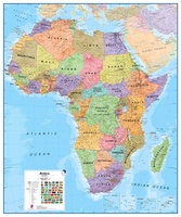 Afrika Politiek - Africa Political, 120 x 100 cm