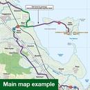 Fietskaart 39 Cycle Map North Northumberland & The Scottish Borders | Sustrans
