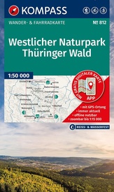 Wandelkaart 812 Westlicher Naturpark Thüringer Wald | Kompass
