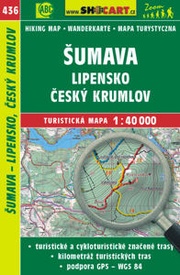 Wandelkaart 436 Šumava, Lipensko, Ceský Krumlov | Shocart