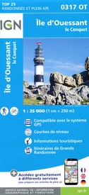 Wandelkaart - Topografische kaart 0317OT Île d'Ouessant, Le Conquet | IGN - Institut Géographique National