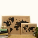 Wereldkaart van kurk World Map Corkboard (Small) | Milimetrado
