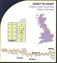 Wandelkaart Coast to Coast | Harvey Maps